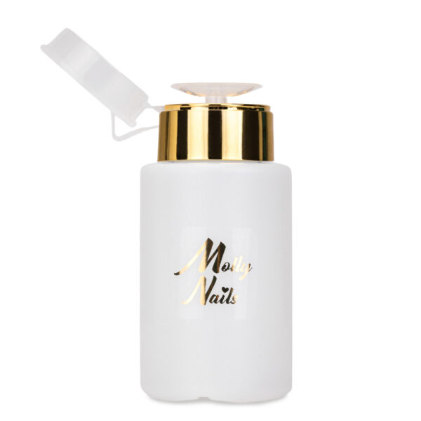 Dozator cu pompă pentru lichid, auriu, 150 ml - Molly Nails - imagine 3