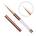 Pensulă pentru nail art Clavier Crystal 7mm, aurie