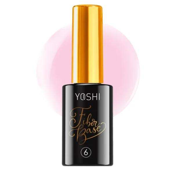 Fiber Base Gel Nr. 6 Roz Deschis - Yoshi - 10ml - imagine 1