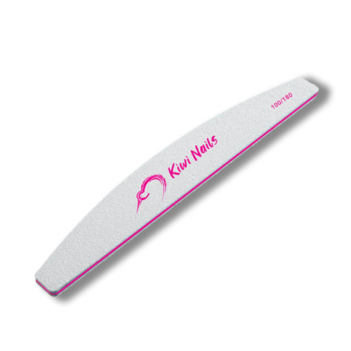KNR006.jpg Pila unghii semiluna - Kiwi Nails 100/180 - imagine 1