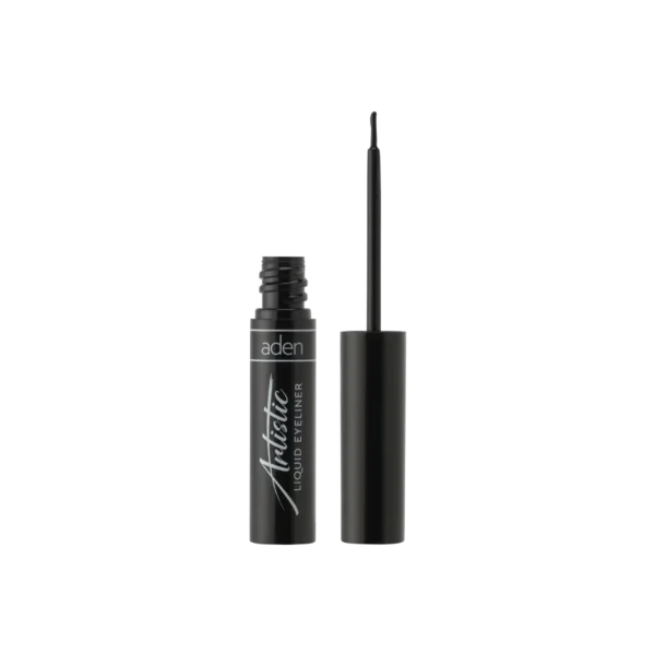 Tus de ochi artistic 01 Negru 3,5 ml - Aden Cosmetics - imagine 2