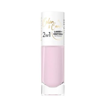 Ojă și balsam de unghii color care Nr. 123, 8 ml - Eveline Cosmetics