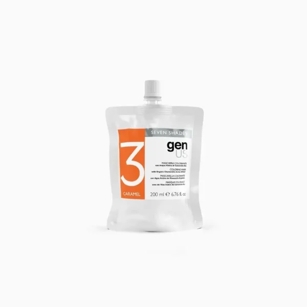 Masca coloranta seven shades, Caramel 200 ml - GenUs - imagine 1