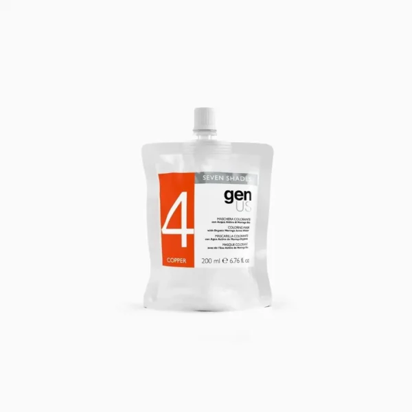 Masca coloranta seven shades, Cupru 200 ml - GenUs - imagine 1