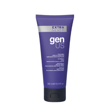 Masca extra silver - efect de gheata pentru par blond, decolorat, alb 300 ml - GenUs