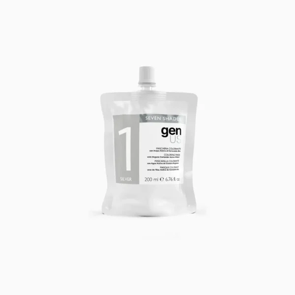 Masca coloranta seven shades, Argintiu 200 ml - GenUs - imagine 1