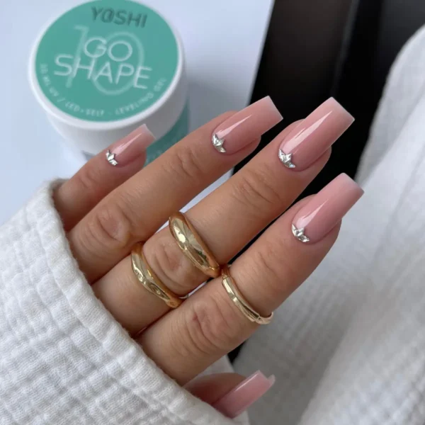 Gel de construcție autonivelant Nude Deschis Go Shape Nr. 10 - Yoshi - 50 ml - imagine 3