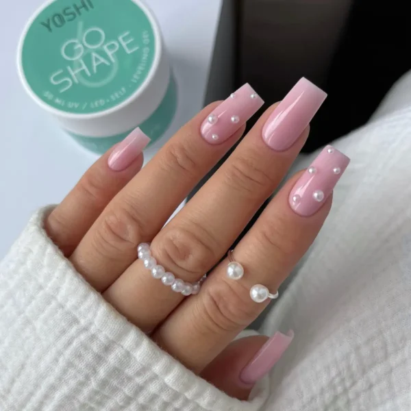 Gel de construcție autonivelant Milky Pink Go Shape Nr. 6 - Yoshi - 50 ml - imagine 4