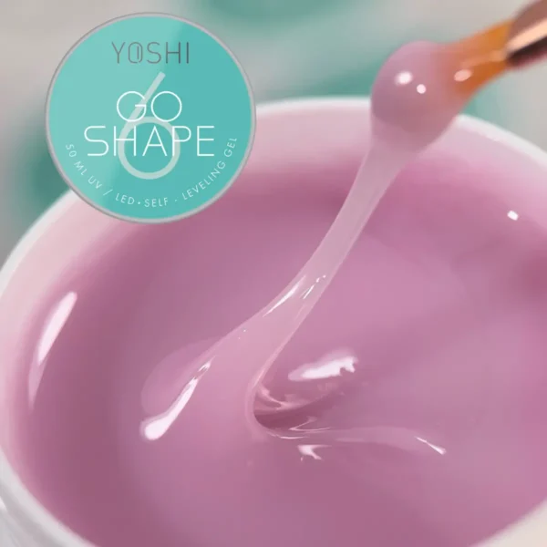 Gel de construcție autonivelant Milky Pink Go Shape Nr. 6 - Yoshi - 50 ml - imagine 7